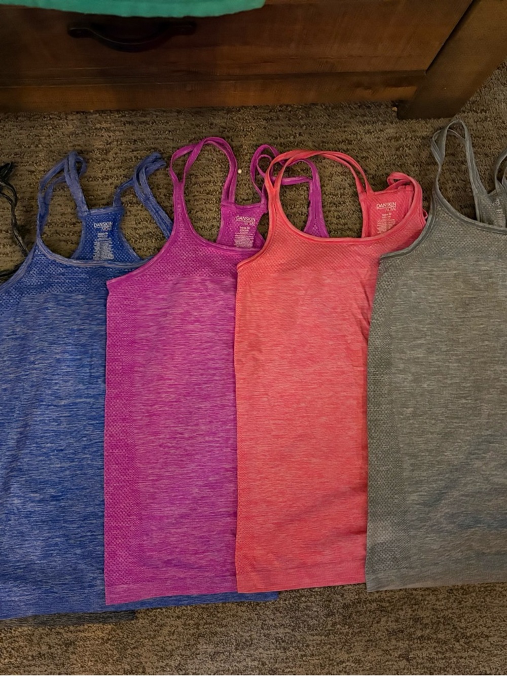 Danskin Women’s Heathered Racerback Tank Top Bundle
